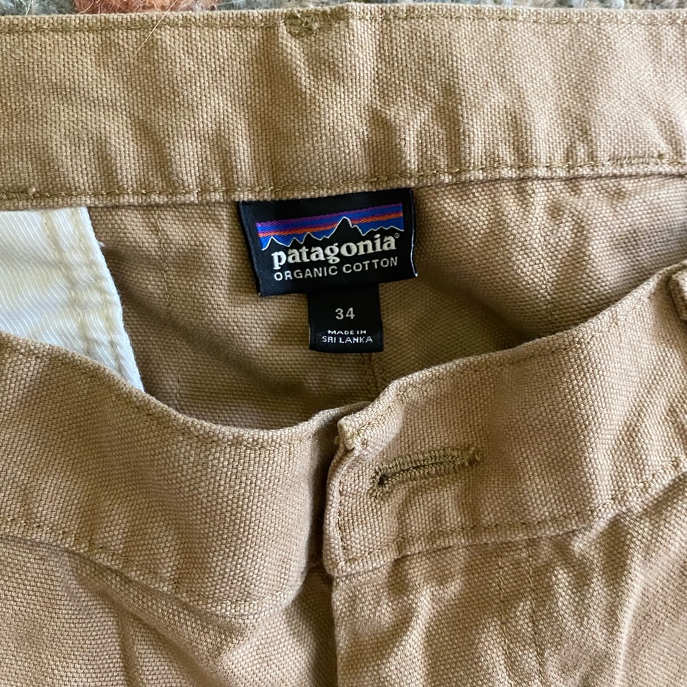 Mens patagonia canvas shorts size 34
